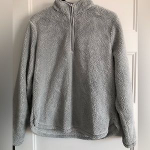 Sherpa half zip up sweater
